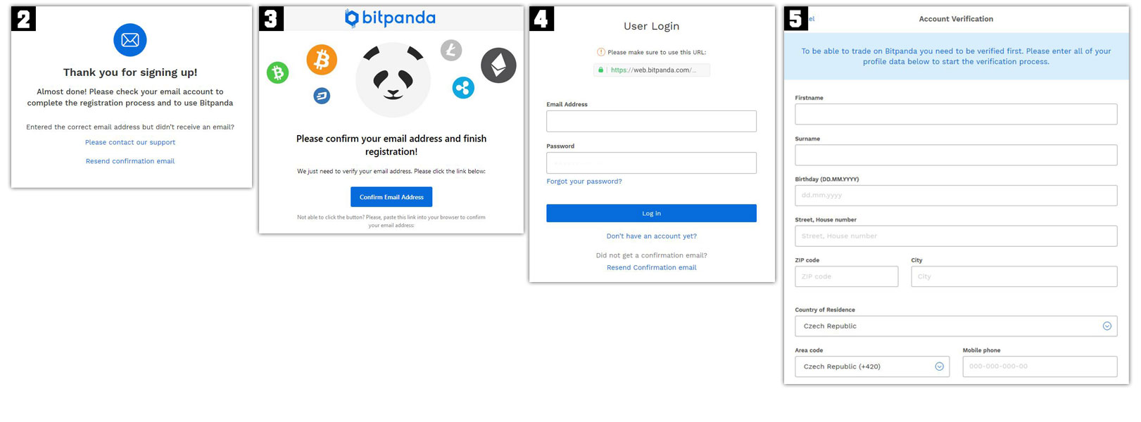 BITPANDA - how to setup your account for free